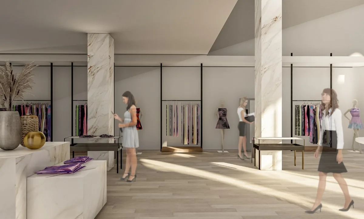 elma Tvico Flagship Store interior design by Studio Hatch showcasing modern boutique layout