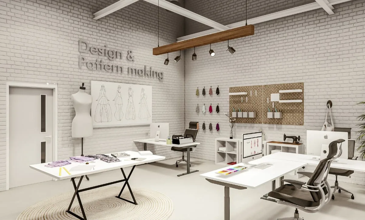 Design and pattern-making studio in Belma Tvico Production Area.