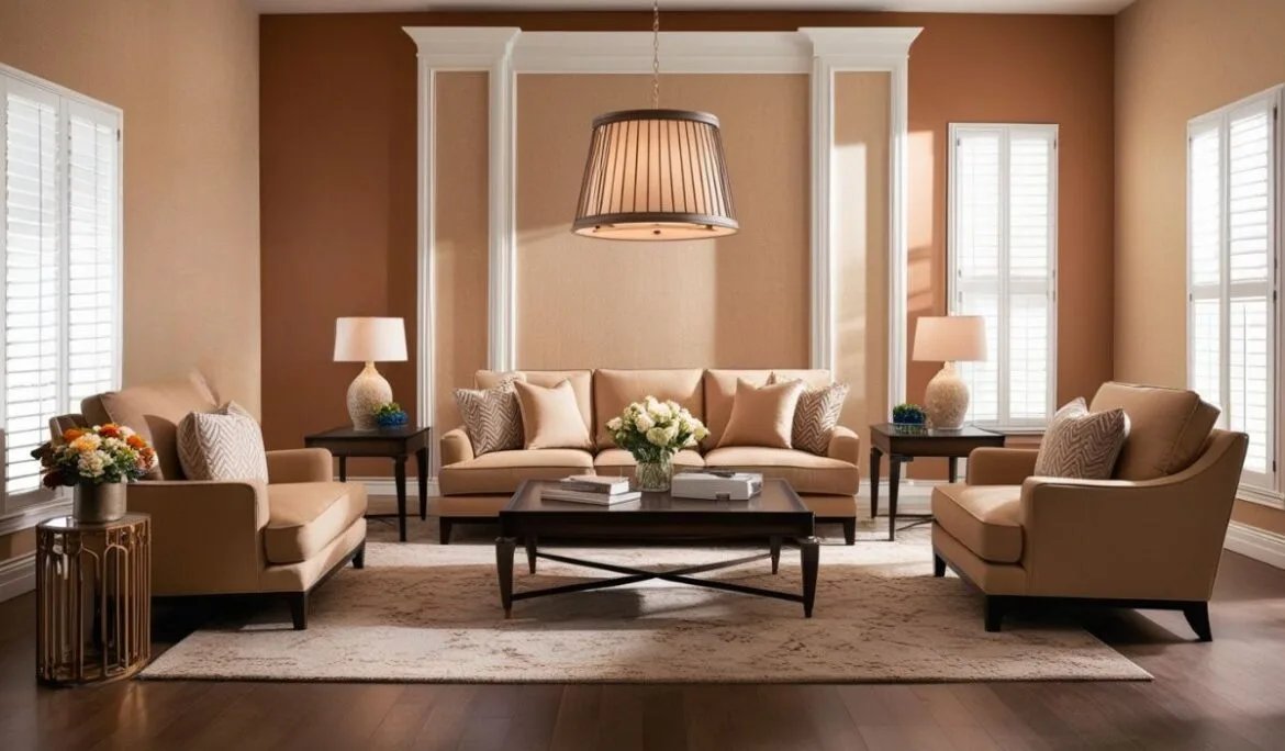 Beautifully staged modern living room by Studio Hatch with neutral tones, elegant furniture, and stylish decor for real estate sales.